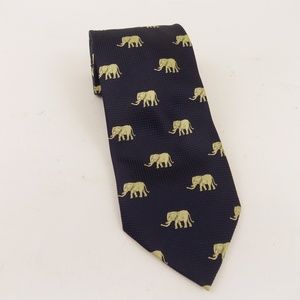 Hugo Boss Men's Silk Necktie Elephant Navy